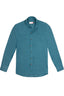 Camisa Lino Manga Larga De Hombre - Azul Petróleo - Redflag