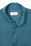 Camisa Lino Manga Larga De Hombre - Azul Petróleo - Redflag