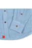 Camisa Lino Manga Larga De Hombre - Rayas Azules - Redflag
