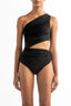 Enterizo Un Hombro Diana Black - 21038 - Encantadore