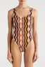 Enterizo Vivi Star Waves Orange - 2368OF - Encantadore