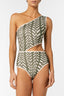 Enterizo Un Hombro Raisa Green Linee Full - 2453OF - Encantadore