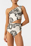 Enterizo Un Hombro Diana Marea White - 2472OF - Encantadore
