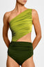 Enterizo Un Hombro Verde Diana Rana Green- 2526OF - Encantadore