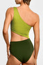 Enterizo Un Hombro Verde Diana Rana Green- 2526OF - Encantadore