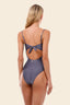 Enterizo Trikini Gray Blue Concha - O38329 - Malai