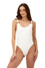 Enterizo Textured Wave Tag Eco White - O40164 - Malai