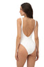Enterizo Textured Wave Tag Eco White - O40164 - Malai