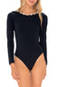 Enterizo Manga Larga Negro Glam - GLA702 - Milonga