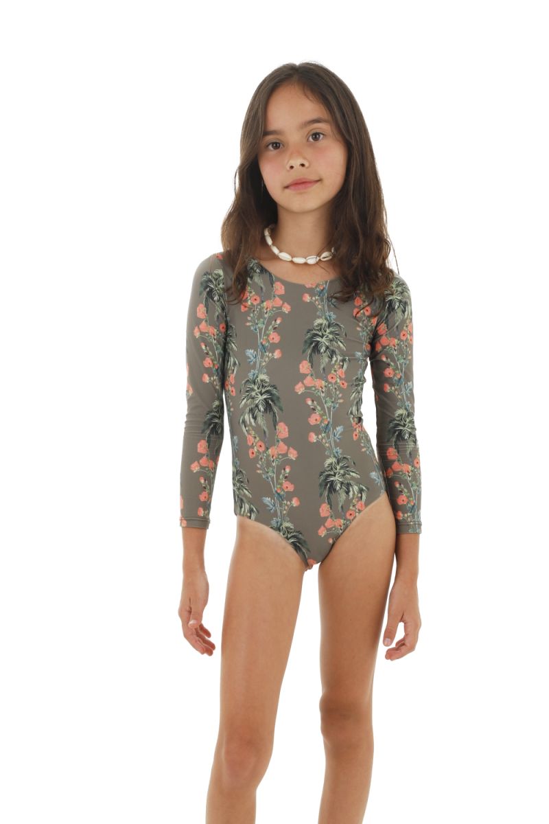 Girl's Long Sleeve Bikini Inner Bloom Nilo - K01202 - Malai