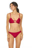 Bikini Panty Básico Cobre Carmesí Full - 24718F - Dulzamara
