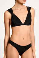 Bikini Panty Básico Zahri Texturized Black Full - 2657BF - Encantadore