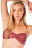 Bikini Top Strapless Helen Wine Corals - 93836 - Kibys