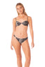 Bikini Top Varilla Eva Black Corals - 93876 - Kibys