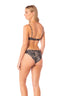Bikini Top Varilla Eva Black Corals - 93876 - Kibys
