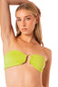 Bikini Top Strapless Alix Yellow Lime - 94106 - Kibys