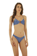 Bikini Panty Bralette Blue Glimmer Mazu - B15270 - Malai