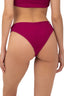 Bikini Panty Textured Wave Cast Brisa Raspberry - B21295 - Malai
