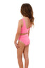 Bikini Niña Textured Positano Sunny Pink Jazz - K75238 - Malai