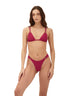 Bikini Top Triángulo Brisa Raspberry Ola Ring - S01275 - Malai