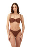 Bikini Top Cafe Varilla Earth Brown Coral - S03254 - Malai