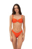 Bikini Varilla Brisa Tangerine Coral Top - S03277 - Malai
