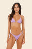 Bikini Top Triángulo Textured Wave Flowing Orchid Basal - T01185 - Malai