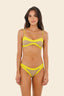 Bikini Panty Básico Gold Green Color Blend Array - B22348 - Malai