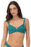 Bikini Top Varilla Textured Wave Majestic Brisa Emerald - T86296 - Malai