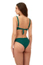 Bikini Top Varilla Textured Wave Majestic Brisa Emerald - T86296 - Malai
