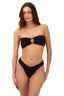 Bikini Top Textured Wave Cast Bandeau - T93156 - Malai