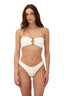 Bikini Top Textured Wave Cast Bandeau Eco White - T93164 - Malai