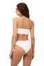 Bikini Top Textured Wave Cast Bandeau Eco White - T93164 - Malai