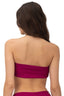 Bikini Top Strapless Textured Wave Cast Brisa Raspberry - T93295 - Malai