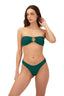 Bikini Top Strapless Textured Wave Cast Brisa Emerald - T93296 - Malai
