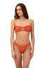 Bikini Top Textured Wave Cast Brisa Tangerine - T93297 - Malai
