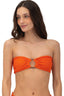 Bikini Top Textured Wave Cast Brisa Tangerine - T93297 - Malai