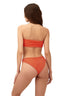 Bikini Panty Textured Wave Cast Bandeau Brisa Tangerine - B21297 - Malai