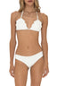 Bikini Top Triángulo Concha Blanco Koralina - KOR103 - Milonga