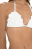 Bikini Top Triángulo Concha Blanco Koralina - KOR103 - Milonga