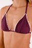 Bikini Top Triangulo Sparkly Vino - VEL101 - Milonga