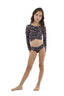 Bikini Niña Manga Larga Flowing Confetti Stardust Kid Set - K58168 - Malai