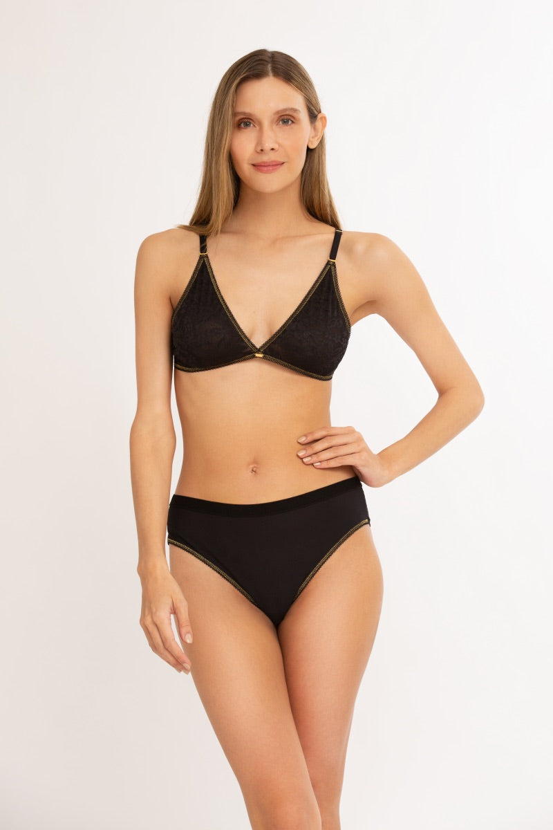 Brassiere Bralette Isla Negro - Fidelina